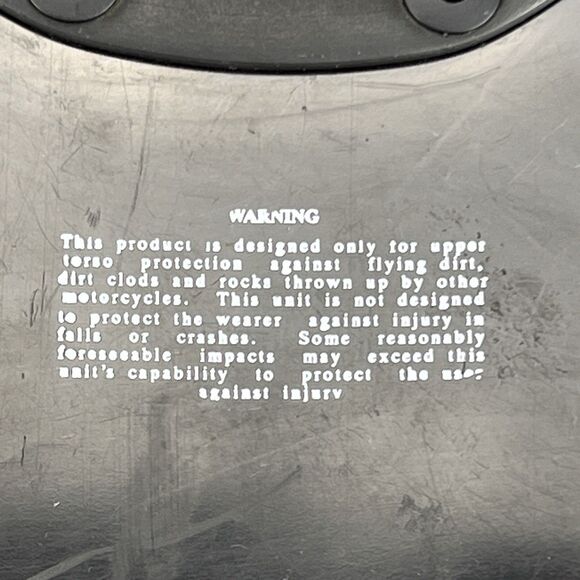 Vintage 90s HRP Flak Jak III Motocross Supercross Chest Protector Jr. Roost Neon - Picture 14 of 16